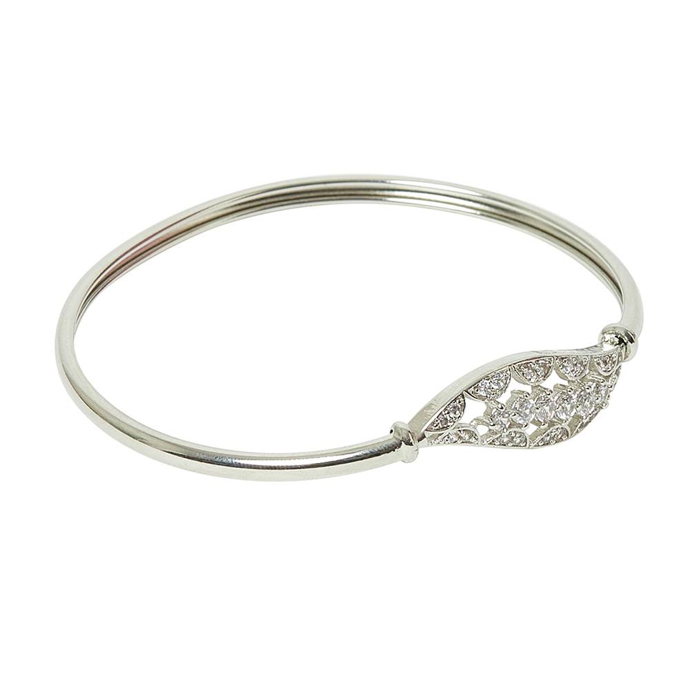 White Rhodium Elegance Bracelet : 8905124460810