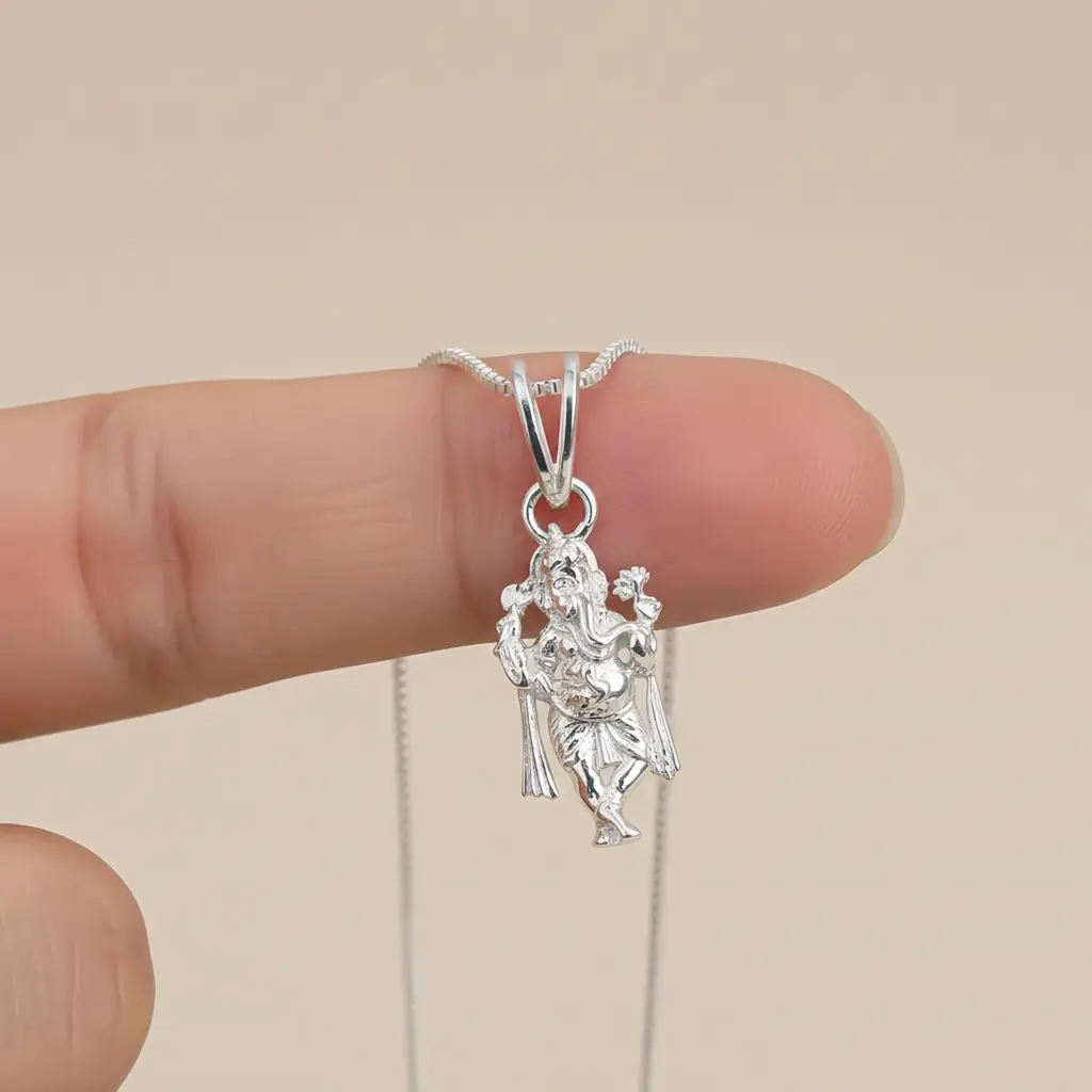 Eternz Certified Jewellery - ZALKARI Silver God Ganesh Avtar Pendant