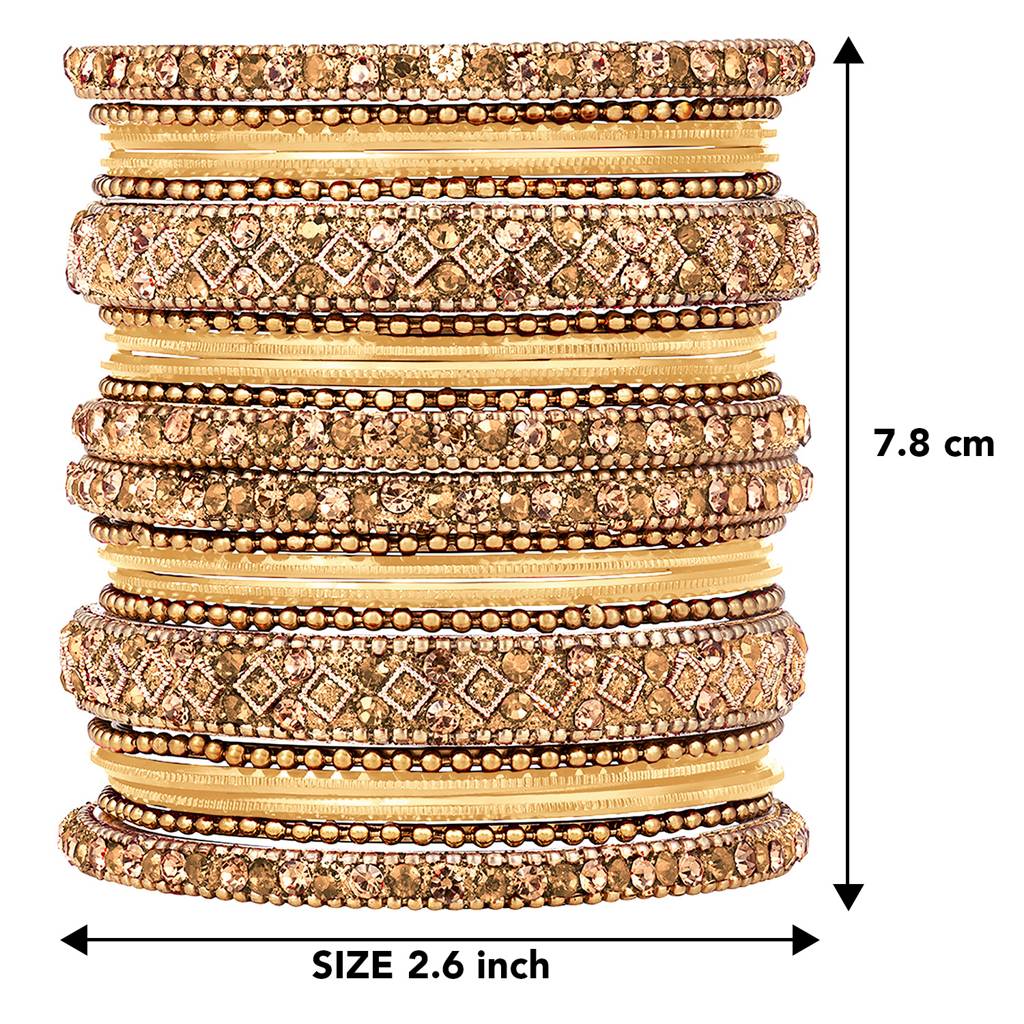 Metal Chuda Bangle Set Navratri Gift For Women Indian Traditional Ethnic Jewellery : PF51B40LCT