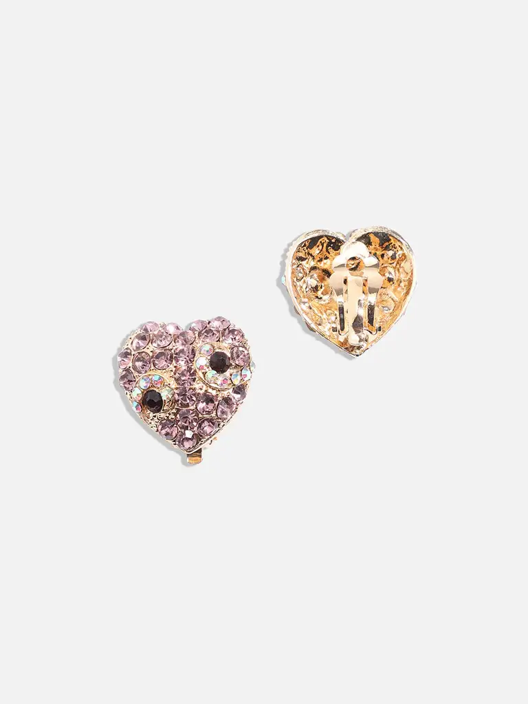 Lavleen-Women'S Crystal Heart Stud Earringss : SOHIER8037