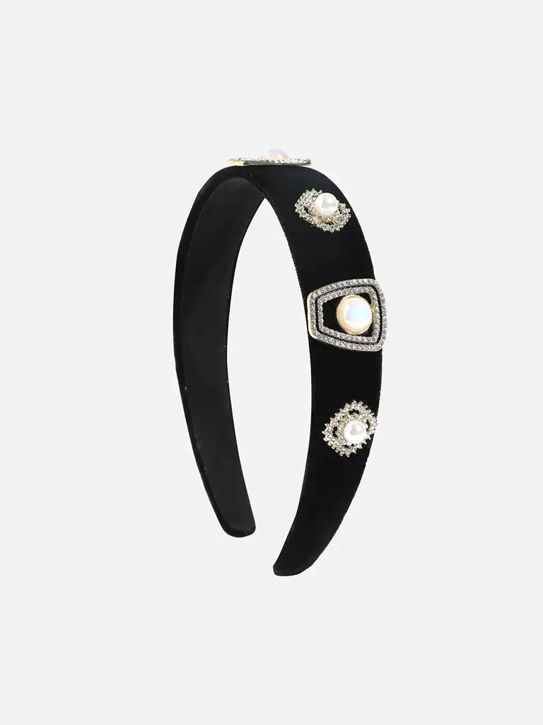 Nita-Black Color Hairband : SOHIBD9229
