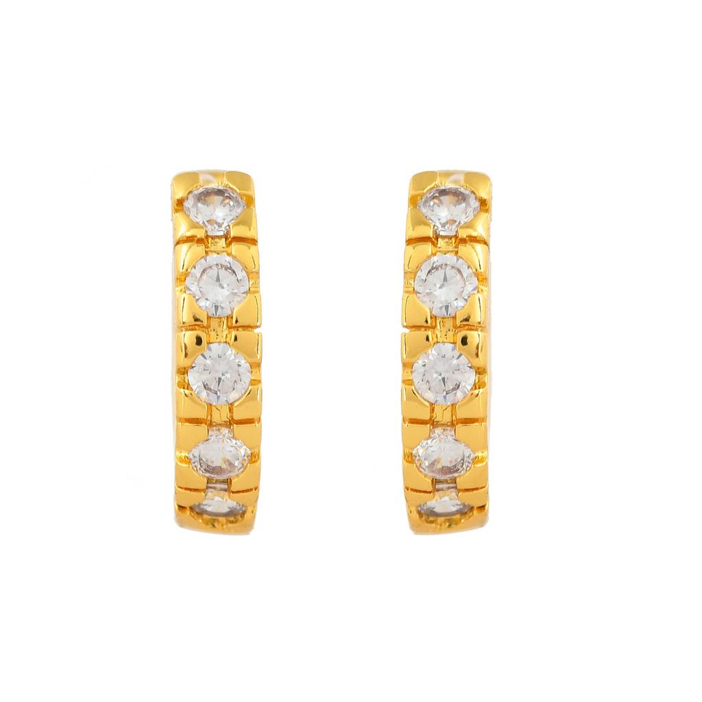 Sparkling Essentials Nayan Hoop Stud Earrings : 8905124547528