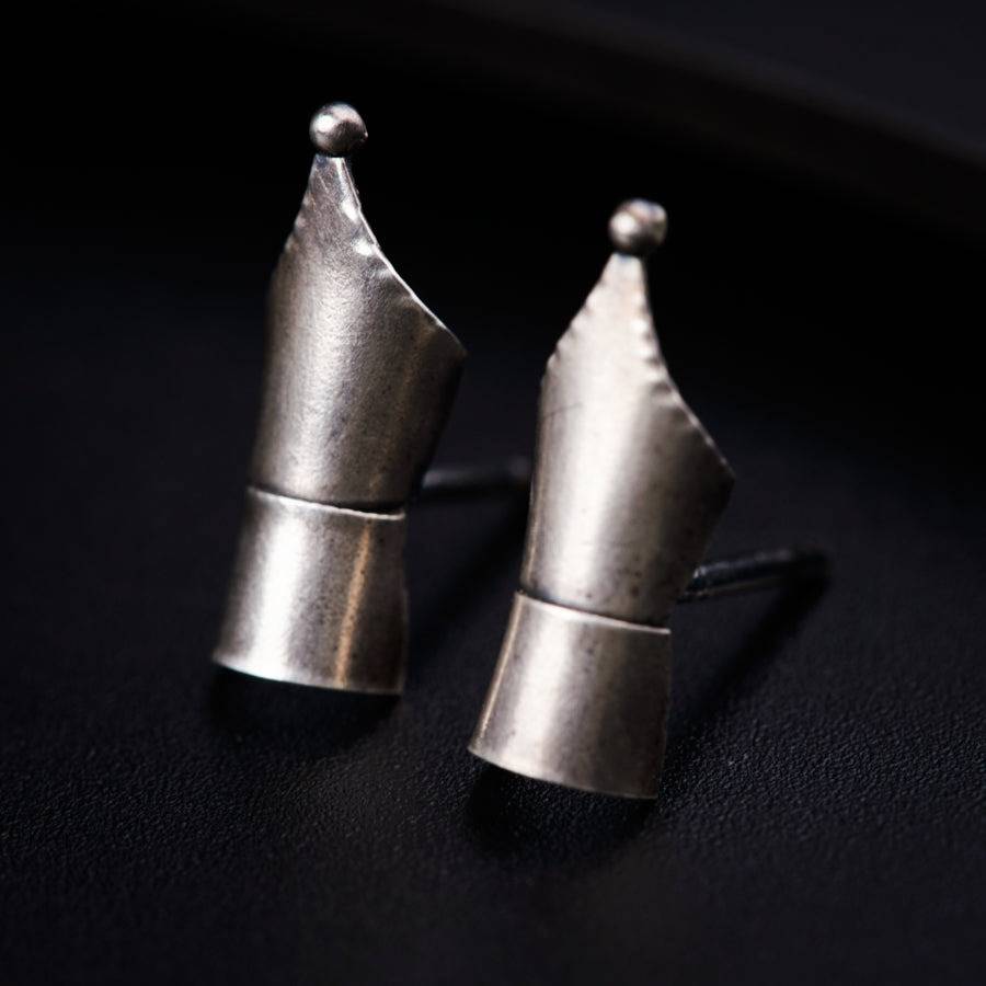 Silver Nib Earrings : 08960407
