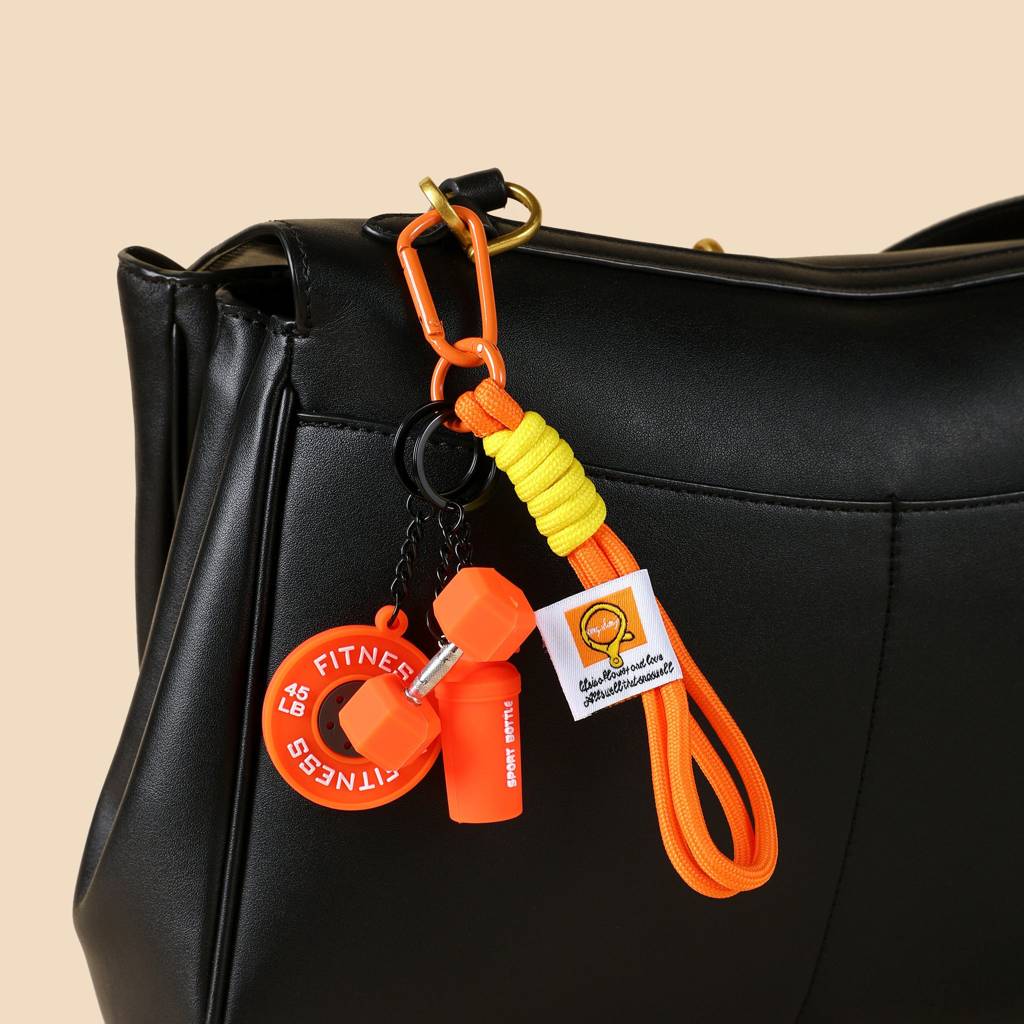 Mini Gym Buddy Bag Charm : C-BG-0096-OR