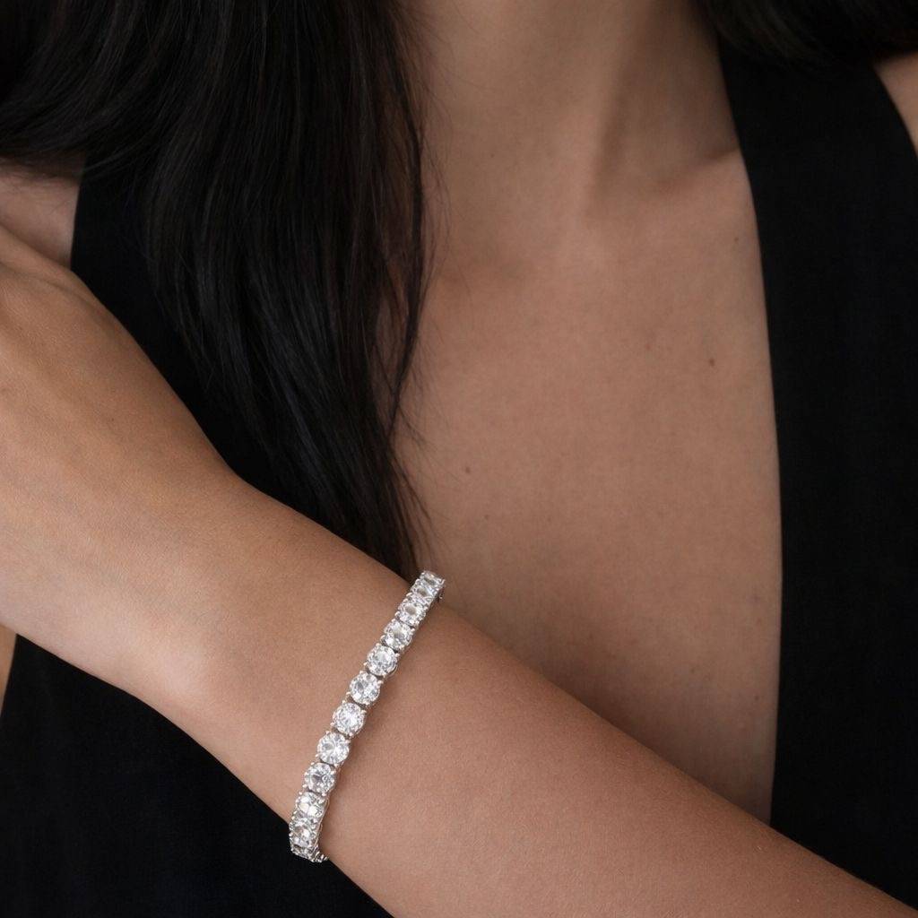 50 Pointer Solitaire Classic Tennis Bracelet : 100837