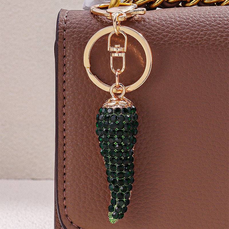 Studded Chilly Bag And Purse Charm : C-BG-0050-G-GR