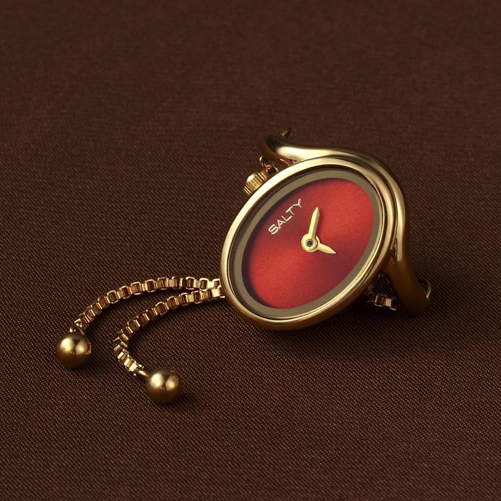 Flow Watch Ring - For Women & Girls : WTR-S-0050-G-OR