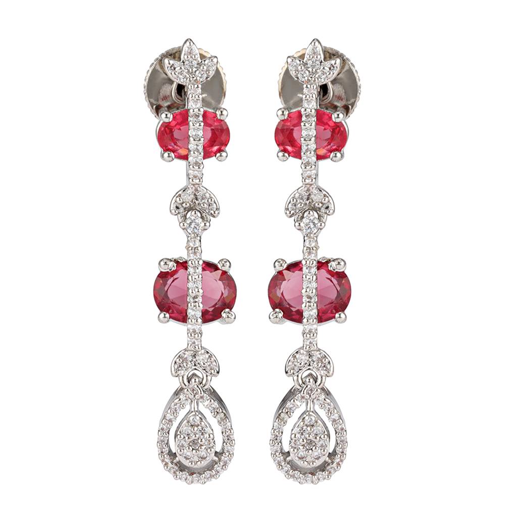 Sparkling Essentials Rubelle American Diamond Necklace Set : 8905124561043