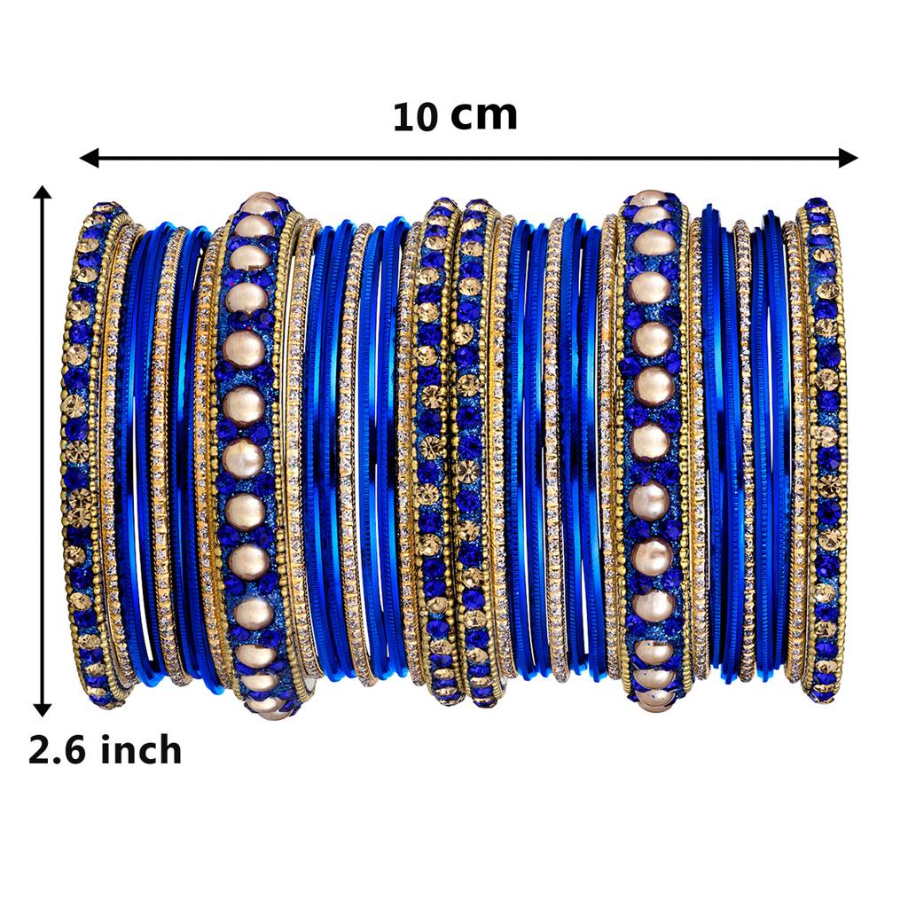 Metal Chuda Bangle Set For Women Wedding Bridal Indian Traditional Ethnic Jewellery : PF51B42B