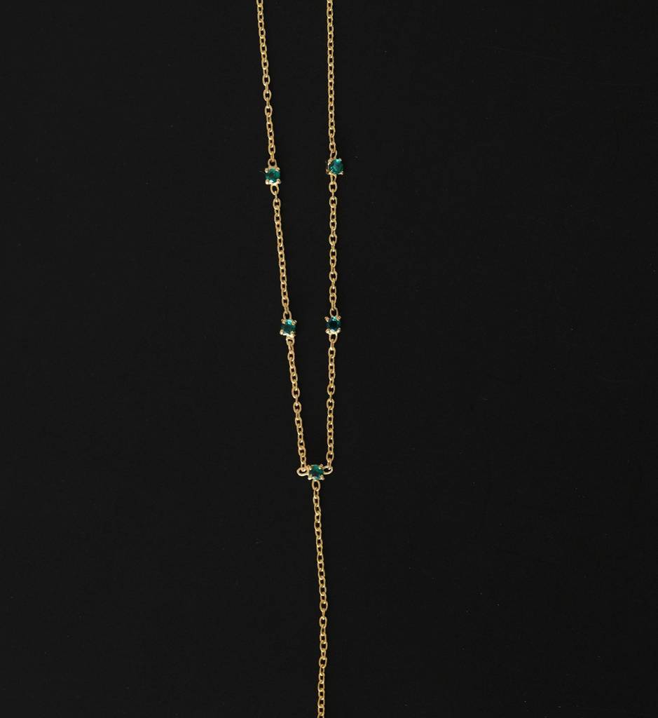 Emerald Lariat Necklace : LAR_EMERALA_S_1062