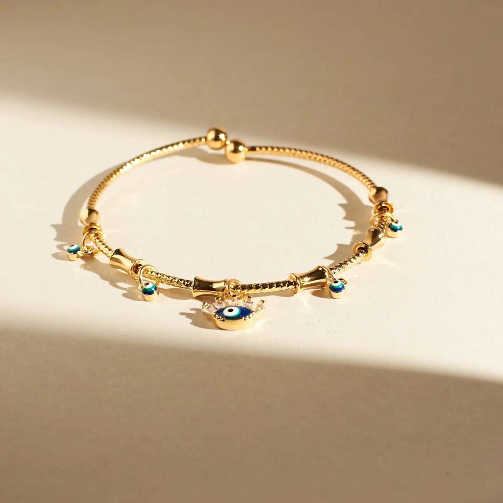 Celestial Guardian Bracelet And Necklace Combo : NBC-067-G-BU-1