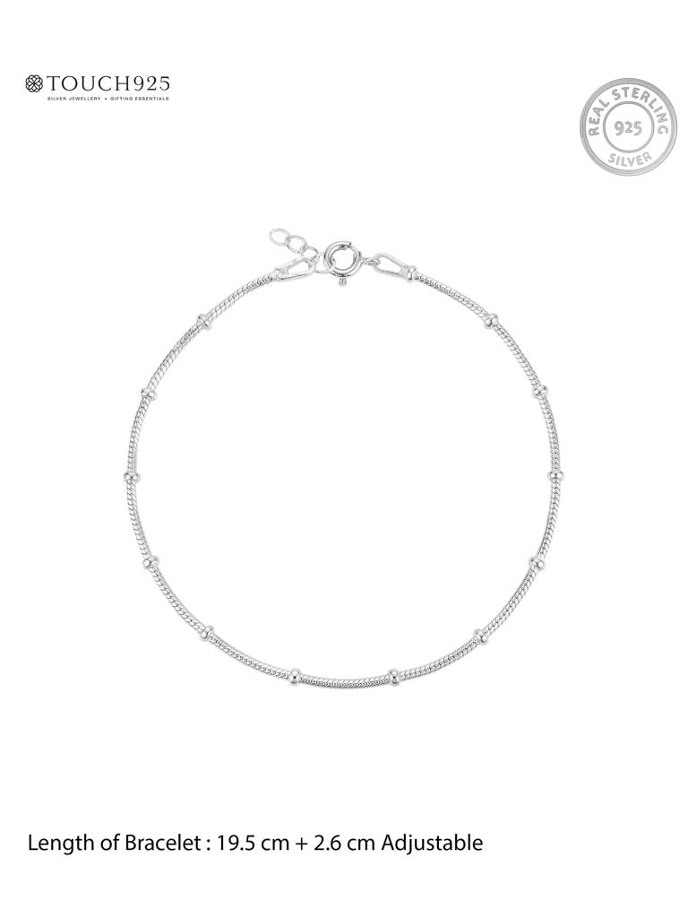 Beaded Snake Chain Bracelet : IOLB4010
