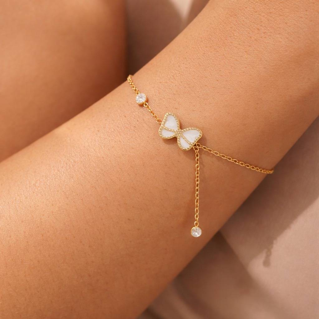 Bow Charm Bracelet : SLT-BR-8