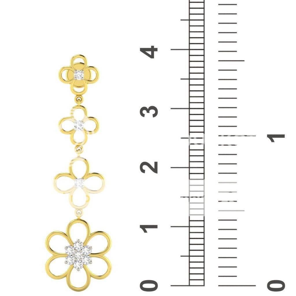 Avsar 9K Bis Hallmarked | Earring For Women/Girls | Ave13 : AVE13YC