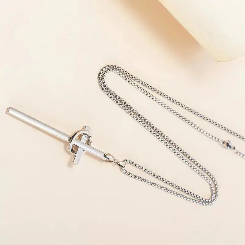 Redeemer Cross Silver Chain : MN1S0014