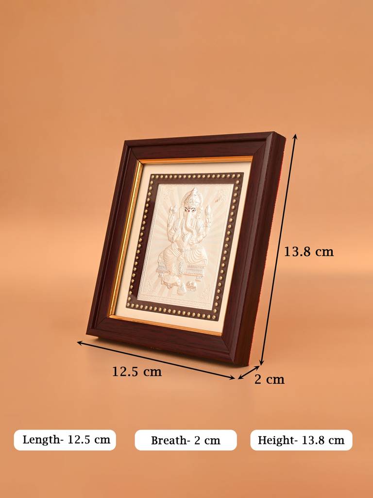 Ganesh Ji 999 Silver Frame : AJGFT171