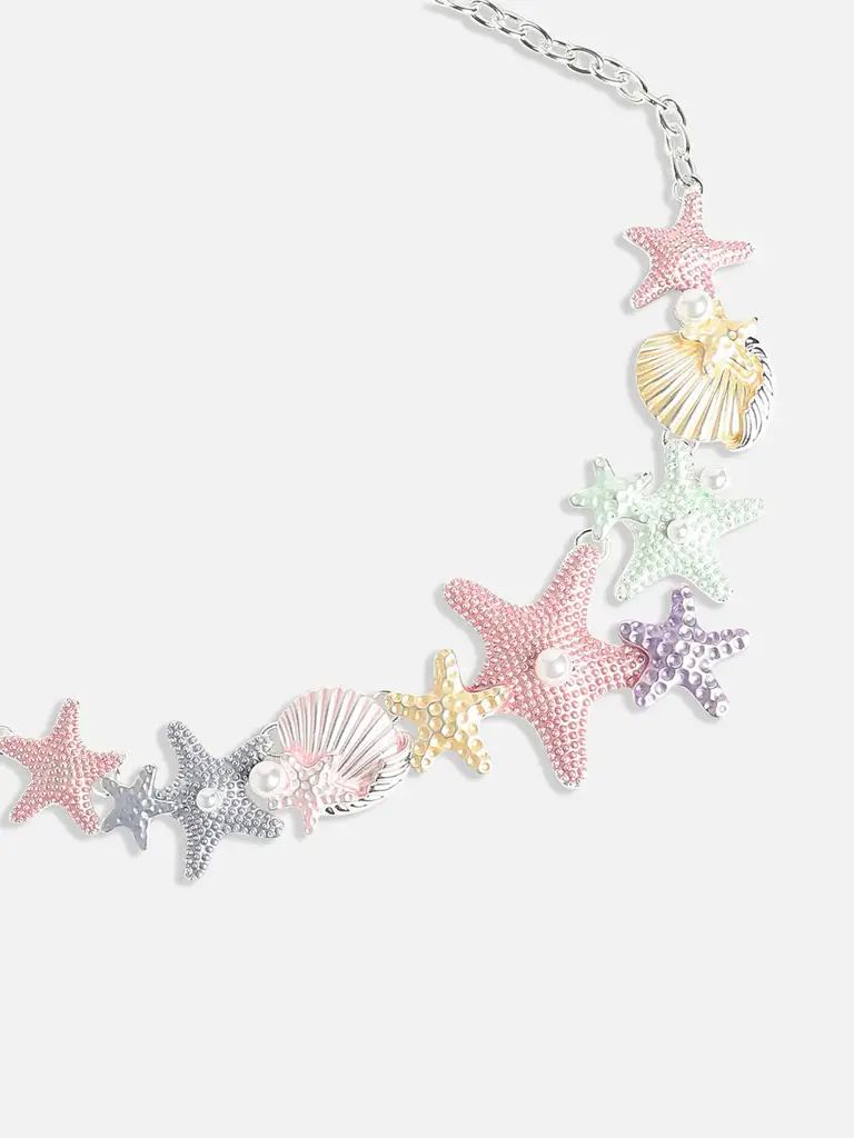 Women'S Metallic Starfish Necklace : SOHINC9902
