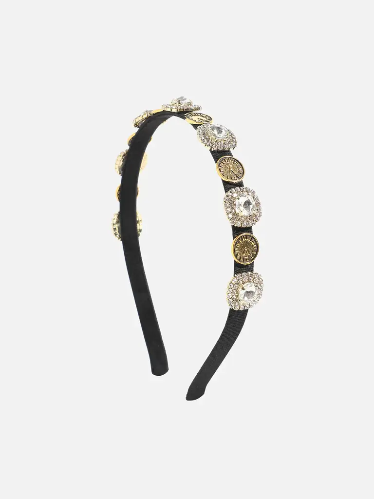 Aimee-Black Color Hairband : SOHIBD9159