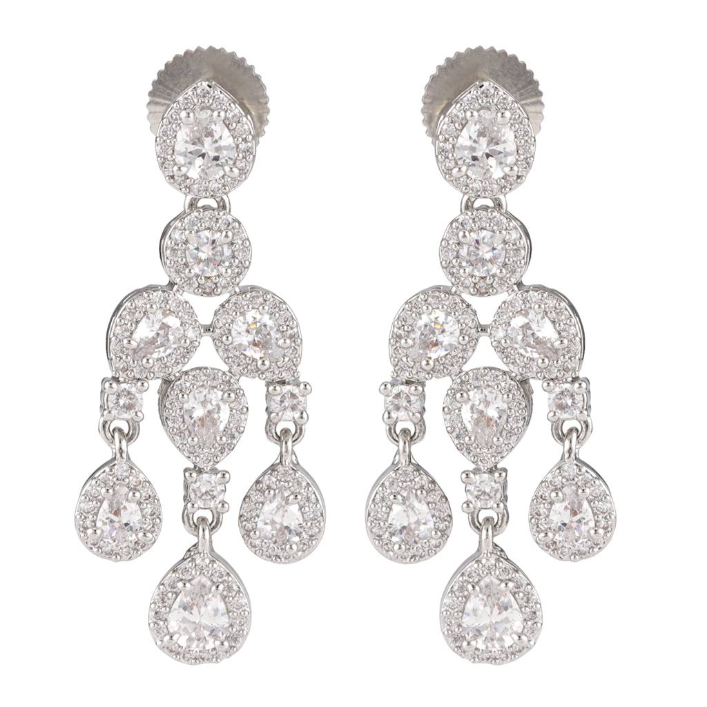 Sparkling Essentials Starfall American Diamond Necklace Set : 8905124561074