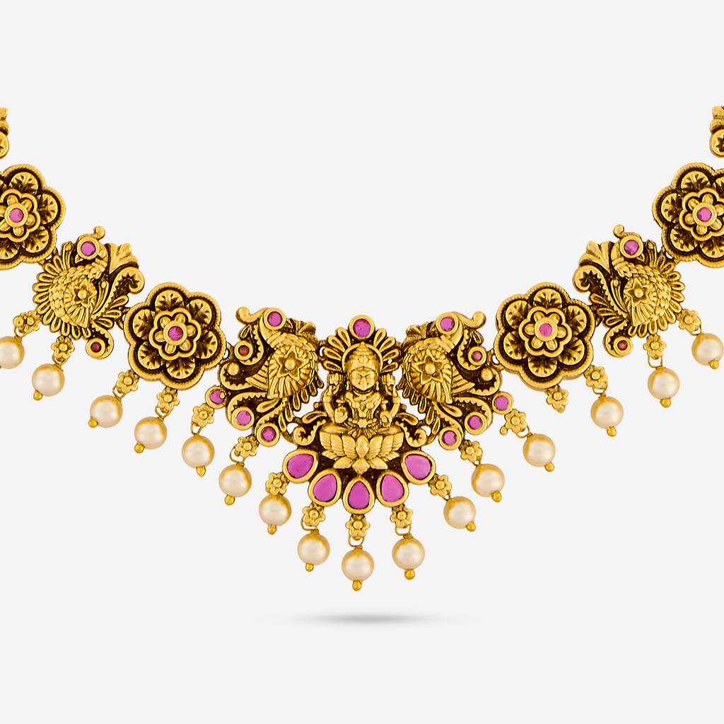 Ruby Gold - Plated Bridesmaid Antique Necklace - 458459 : 458459