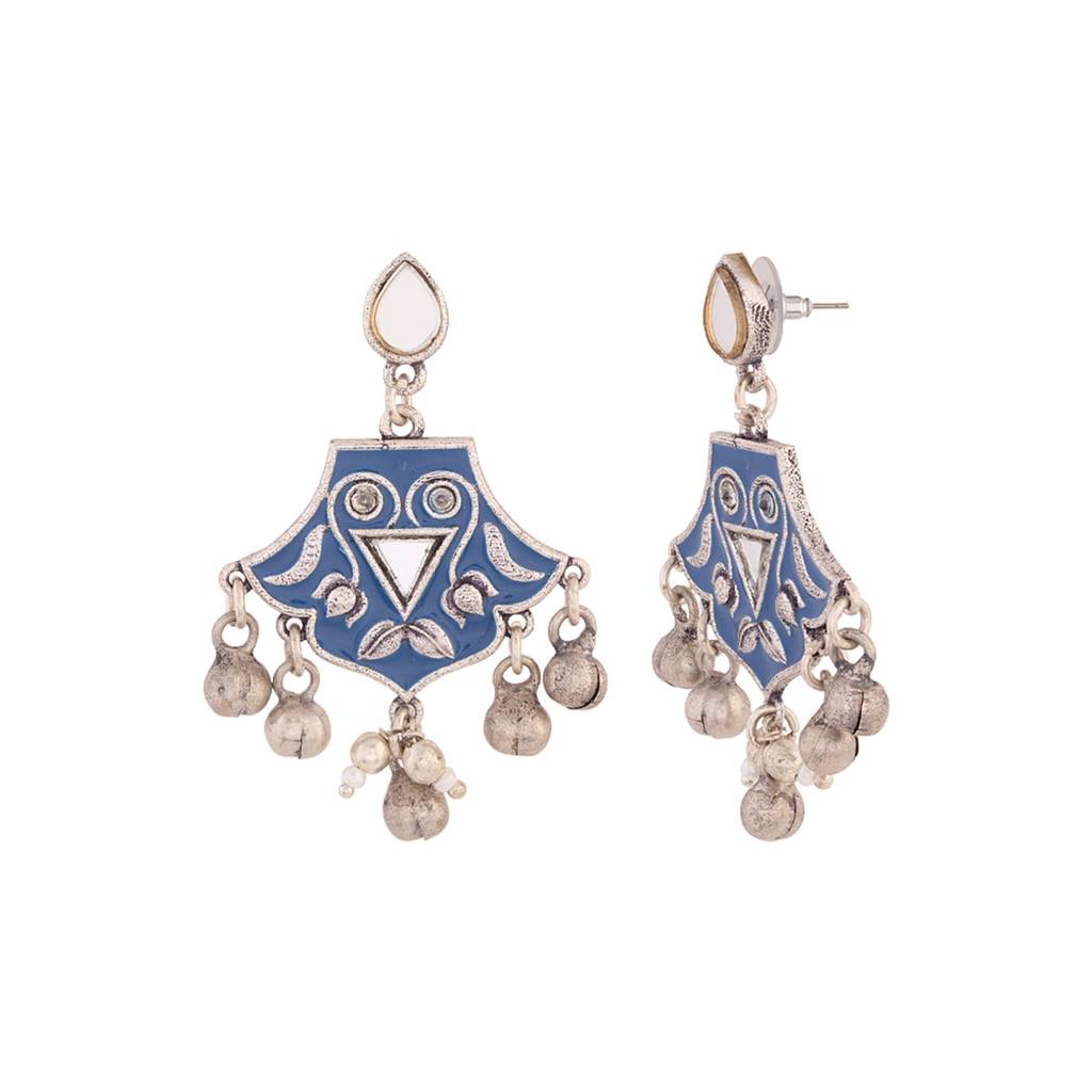 Indigo Affair Metal Embellishments Necklace Set : 8905124024920