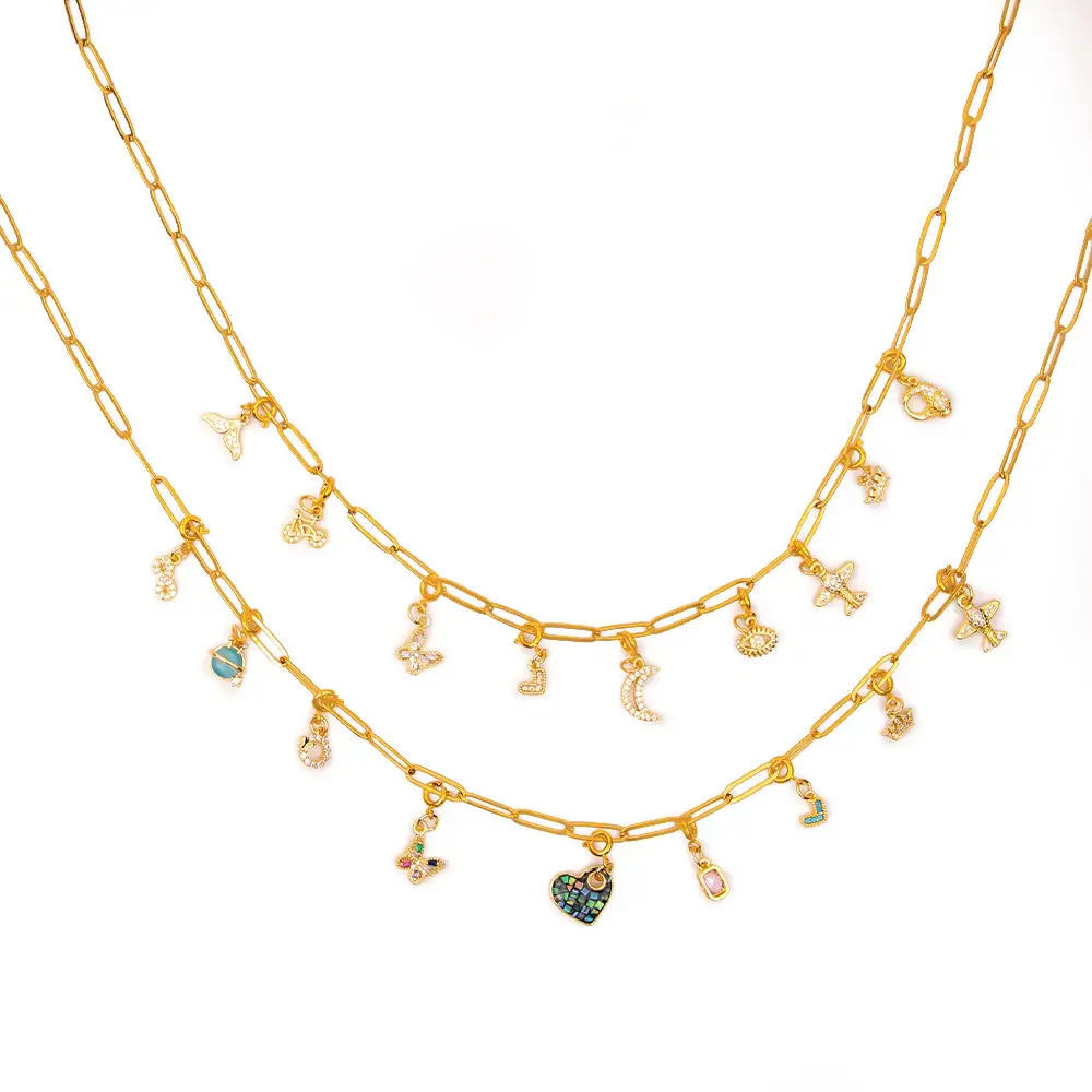 Personalised Charm Necklace : MN1S0972-G