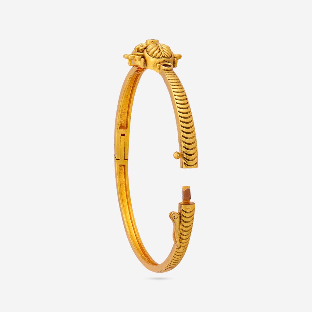 Ruby Gold - Plated Festive Antique Kada - 457606 : 457606