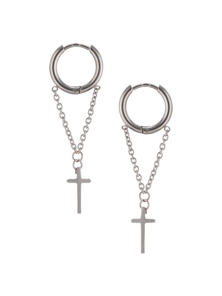 Faith Chain Hoop : Z-MN-ER-011