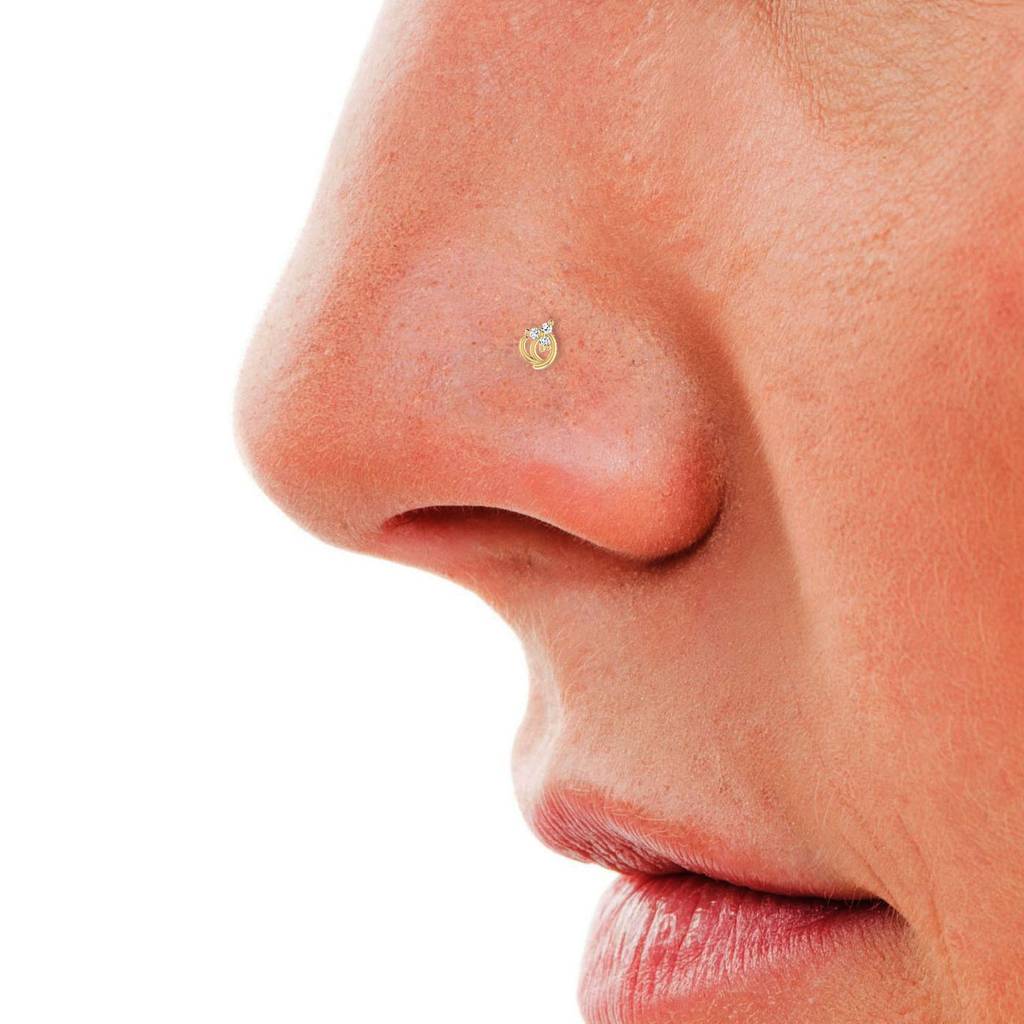 Avsar 9K Bis Hallmarked | Nosepin For Women/Girls |  Avno316 : AVNO316YC