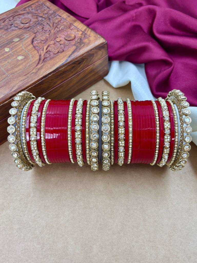 Antique Punjabi Bridal Chuda : HB-46-24