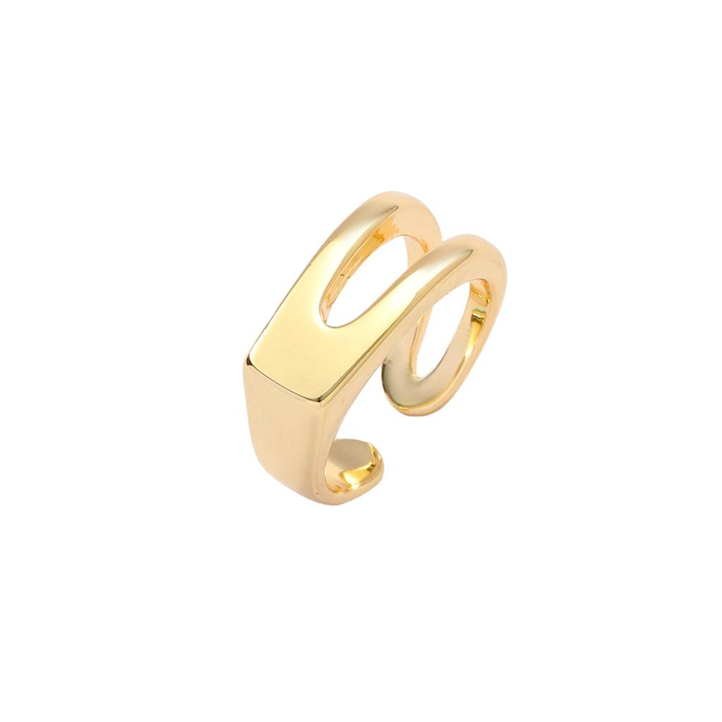 Golden Signet Ring : RS14512-G