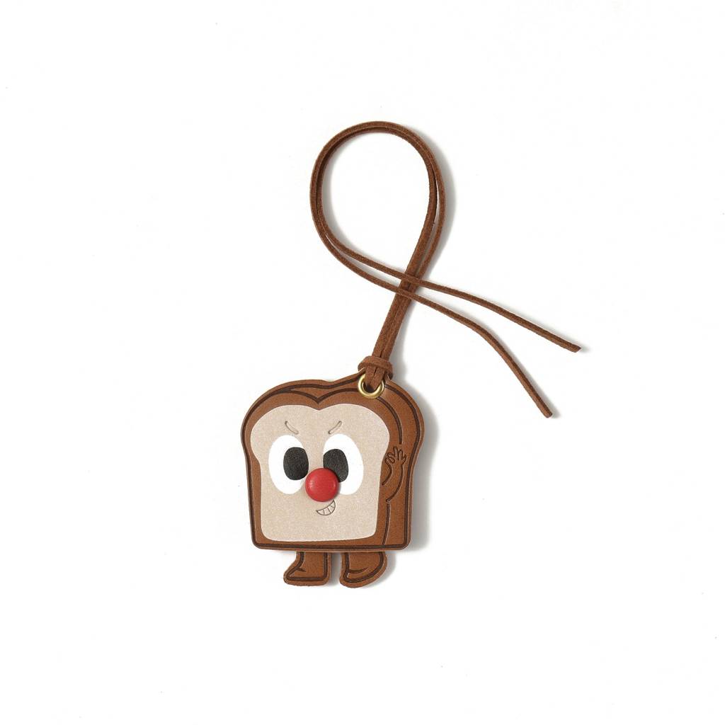 Toast Bread Handbag & Purse Charm : C-BG-0041-BR