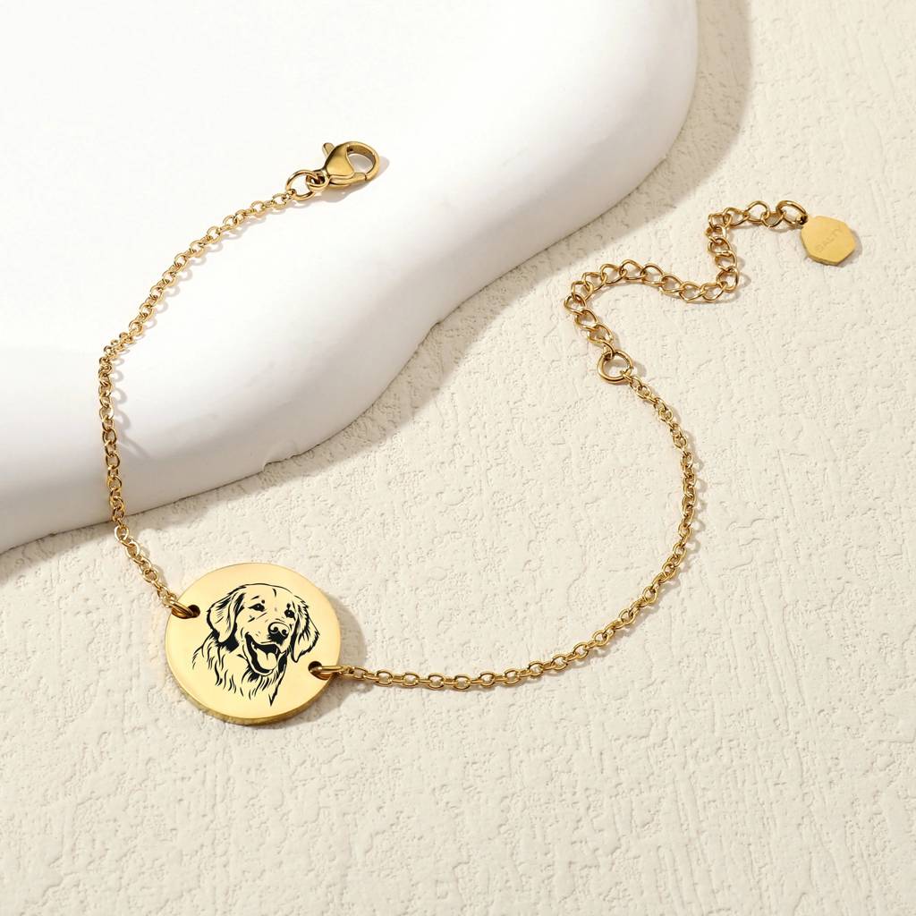 Personalised Jewellery Set Of Necklace And Bracelet : NBC-075-G-1