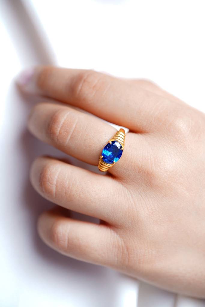 Blue Bold Ring : RIN_BLUEBO_SS5GV_4951