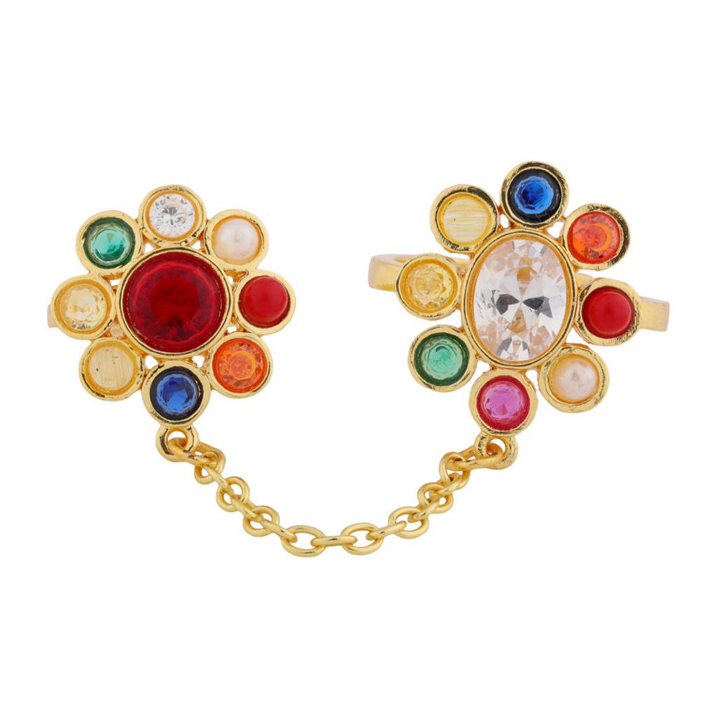Navratna Galaxy Of Gems Knuckle Ring : 8905124570717