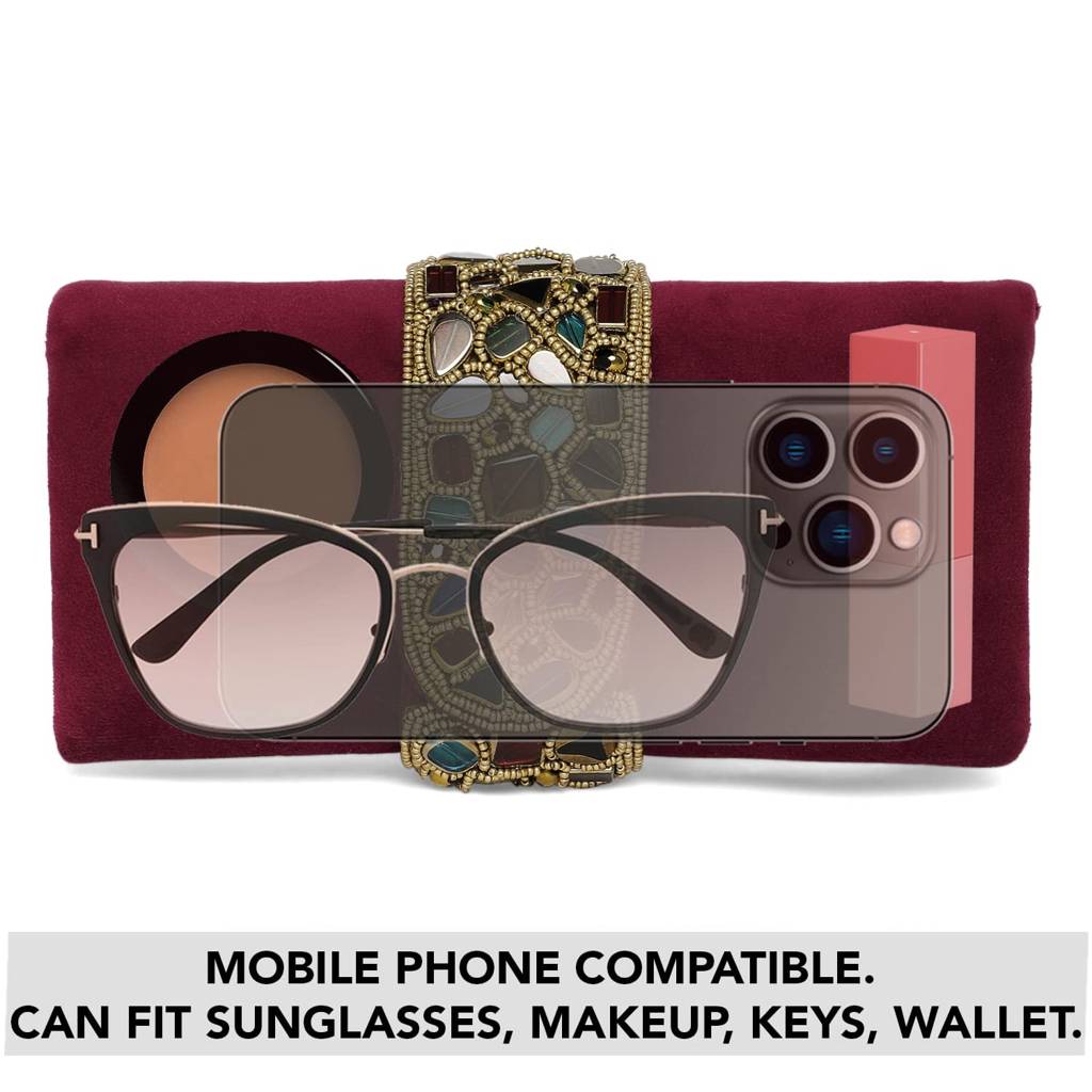 Clutch Purses For Women Handmade Evening Sling Handbag Stylish Bridal Fashion Clutch Bag For Girls (C118Bl) : C118M