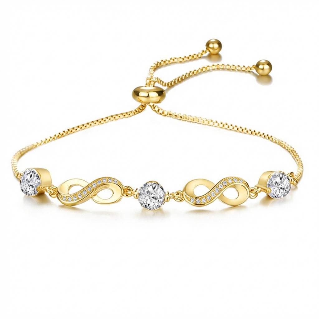 Stylish Adjustable Bracelet For Women & Girls |Cubic Zirconia & Crystal Studded | Festive Stylish Design Jewellery  : PX9B225G