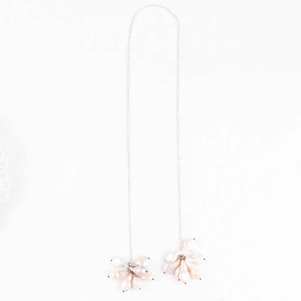 Tie And Wear Necklace With Fresh Water Pearls : 14441879