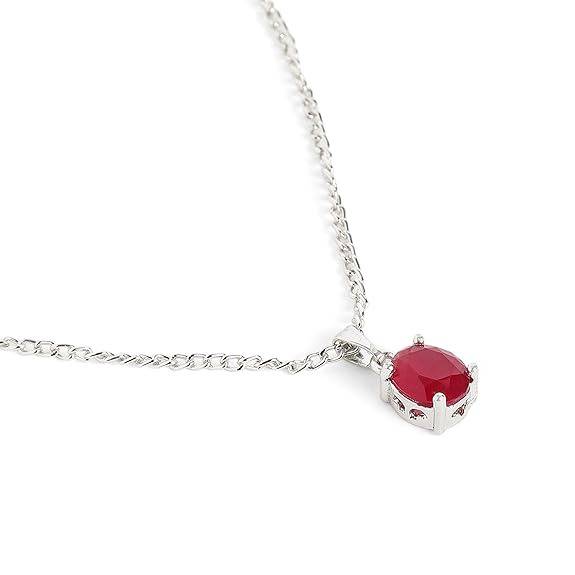 Sleek Ad Oval Pendant Set In Rhodium– Office & Daily Wear : AD-859-IRRBPDER
