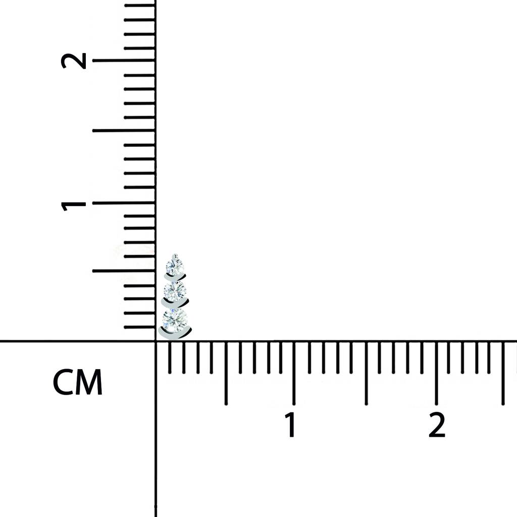 Lab Grown Diamond 0.05Ct Round 925 Sterling Silver Gold Plated Nosepin : SQNP20509-NP-925S-0.05CT