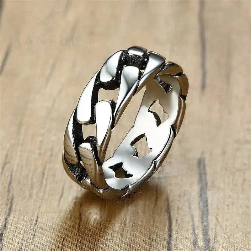Silver Geometric Ring : MR1S0694-10