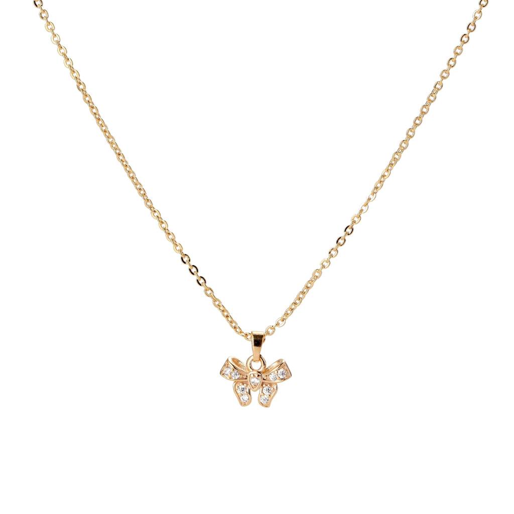 Sweet Bow Neckalce : NS14456-G