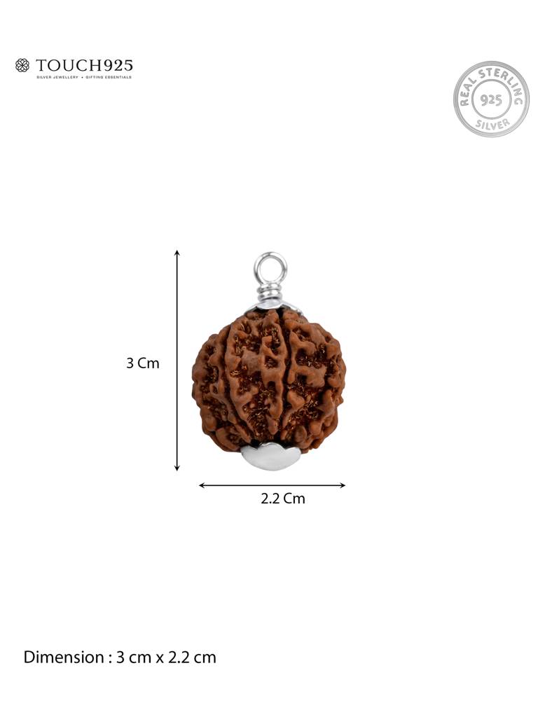 8 Mukhi Silver Rudraksha Pendant : CLGL137