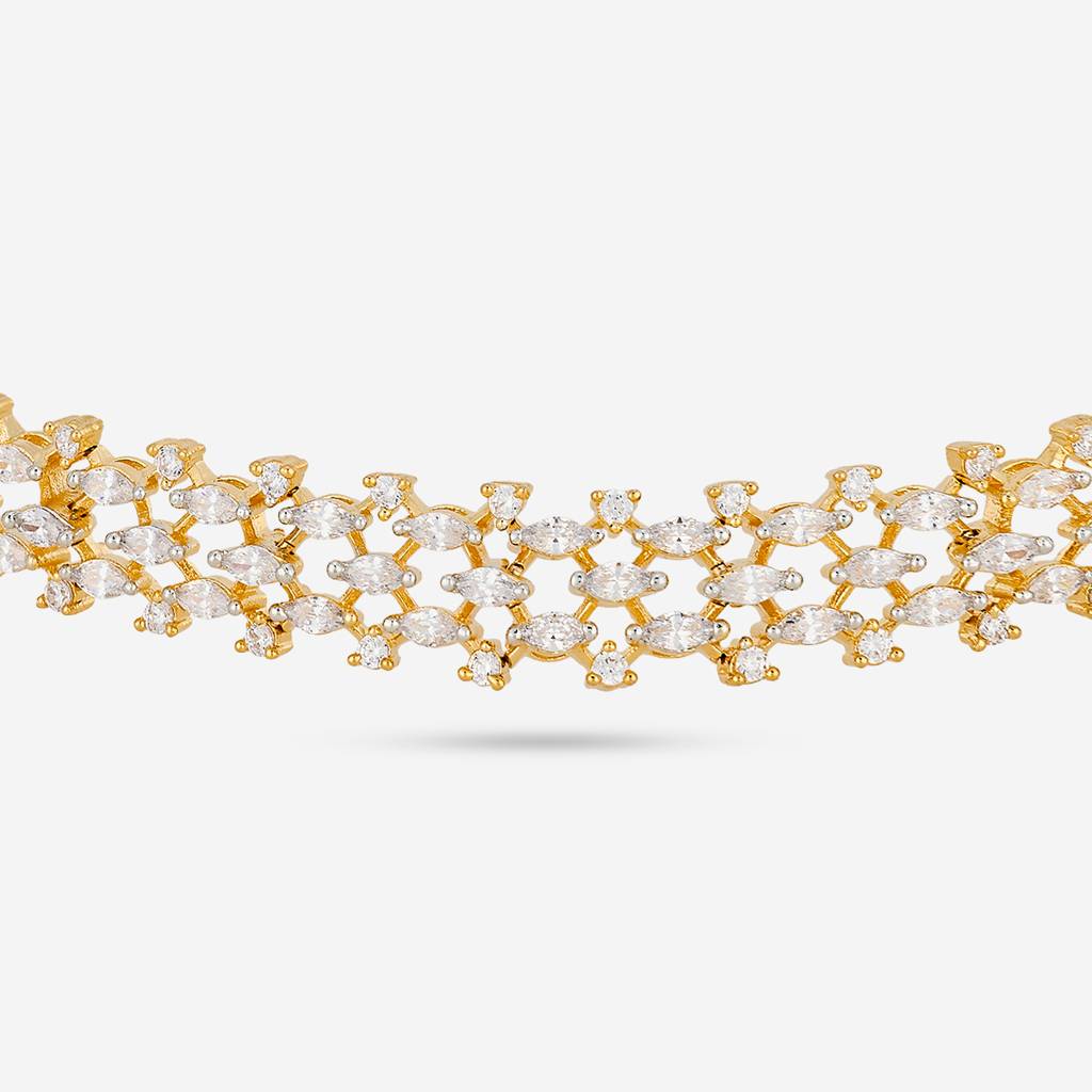 Plated Bridesmaid Zircon Tikka - 463915 : 463915