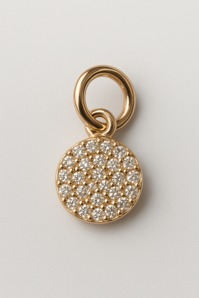 Pave Circle Charm : CHA_PAVECI_WCS_4431