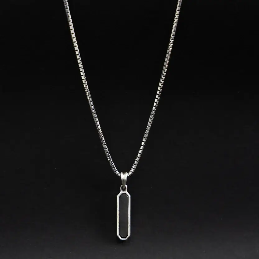 Black Out Silver Pendant : ZV-PEN-BO-022