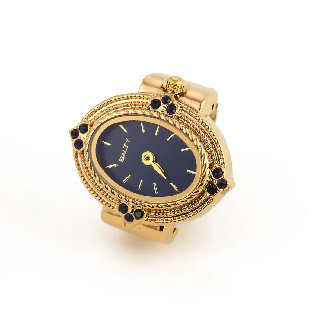Royale Rope Style Watch Ring - For Women : WTR-S-0043-G-BU