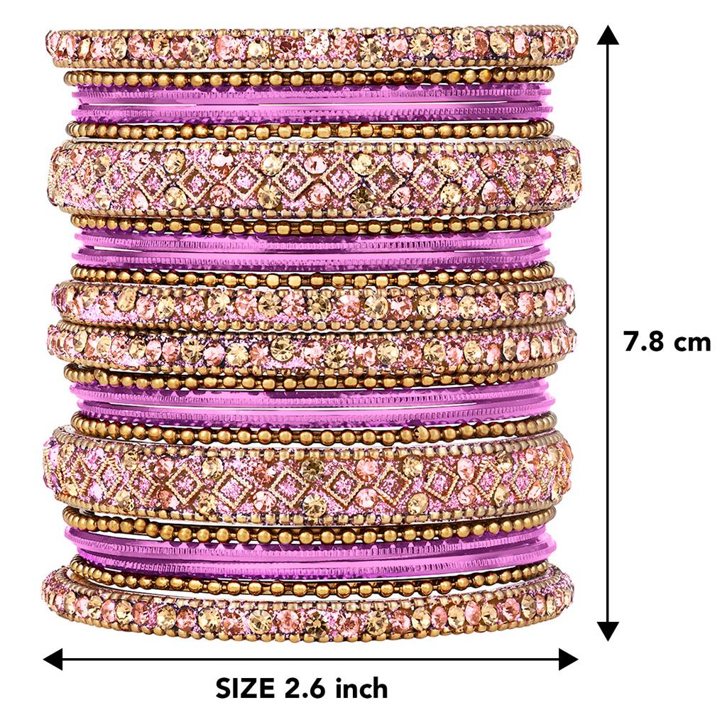 Metal Chuda Bangle Set Navratri Gift For Women Indian Traditional Ethnic Jewellery : PF51B40PK