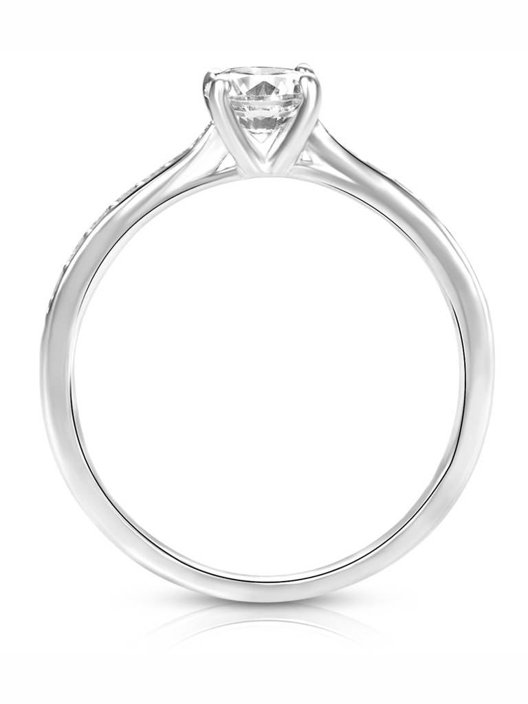 Rose Gold Plated 925 Sterling Silver Cz & Crystal Studded Finger Ring Fine Jewellery Gift For Women : PR5868S-5