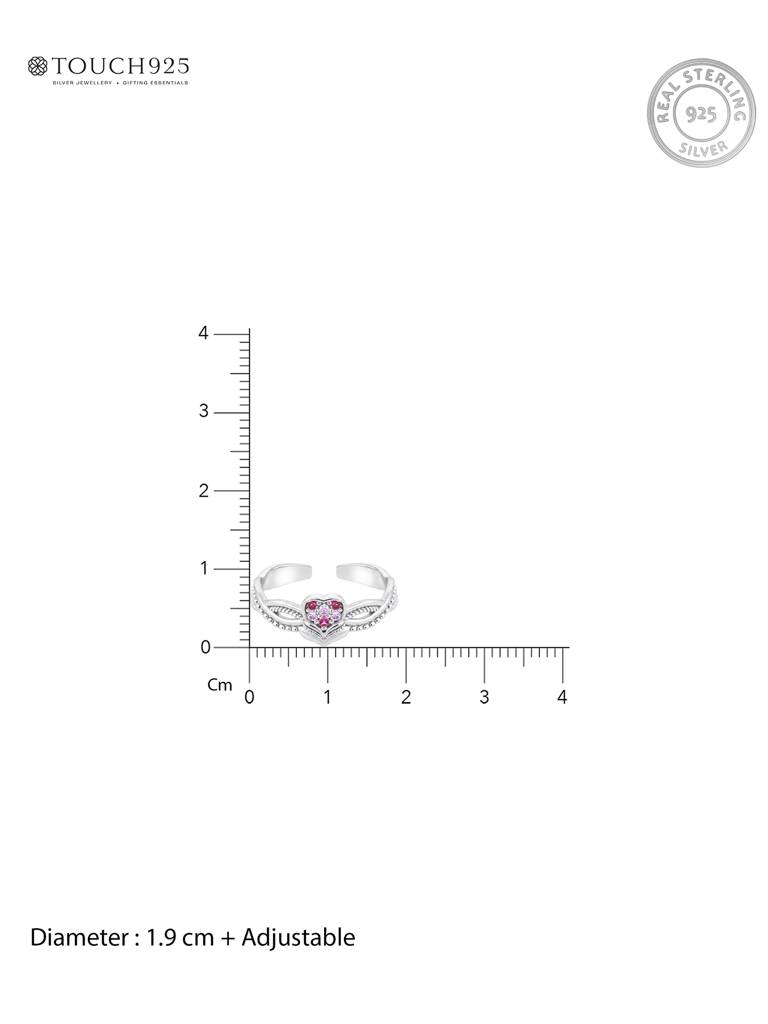 Geometric Cz Toe Ring : CVTR2195